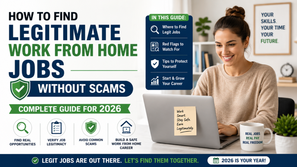 How to Find Legitimate Work From Home Jobs Without Scams: Complete Guide for 2026