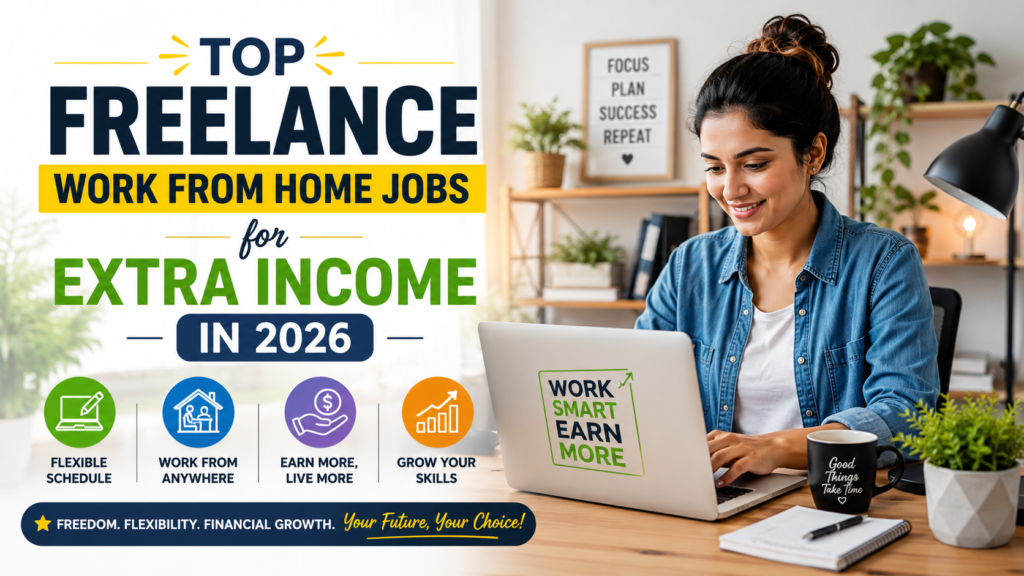 Top Freelance Work From Home Jobs for Extra Income in 2026