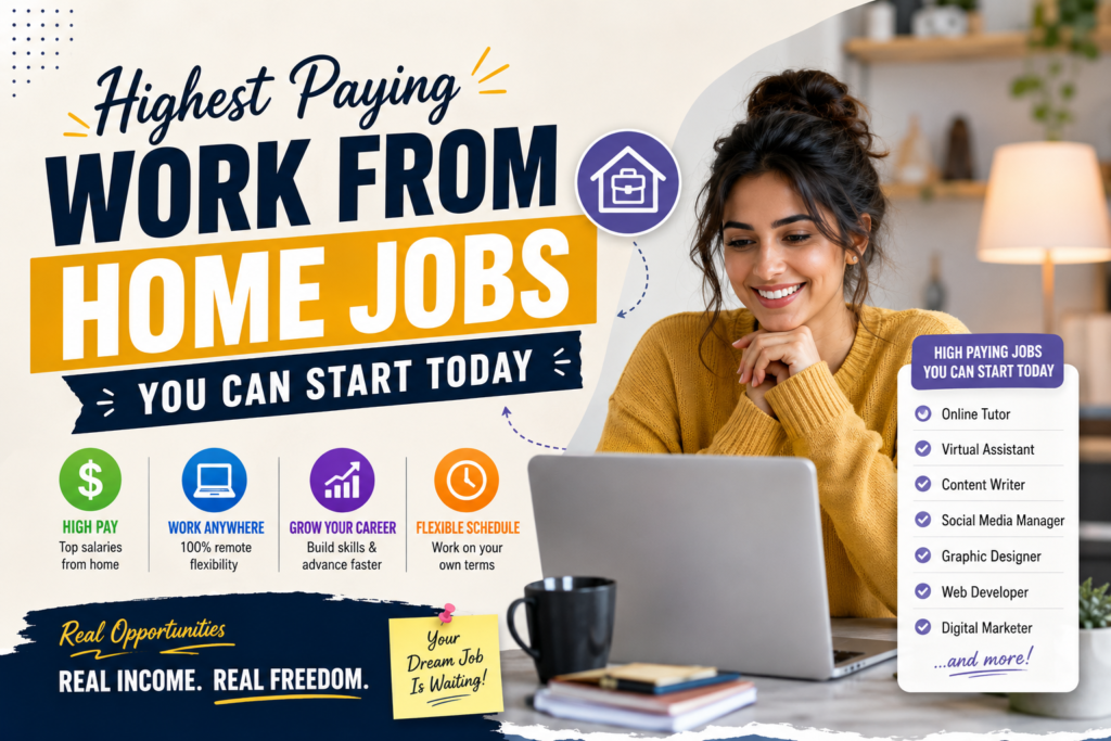 Highest Paying Work From Home Jobs You Can Start Today