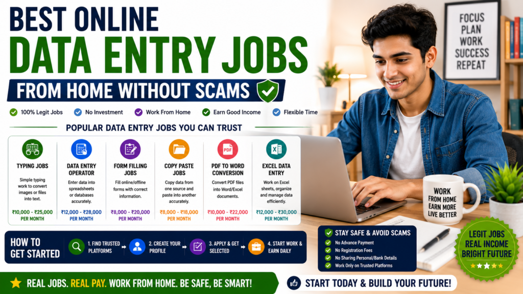 Best Online Data Entry Jobs From Home Without Scams: A Complete Guide to Legitimate Remote Earning Opportunities