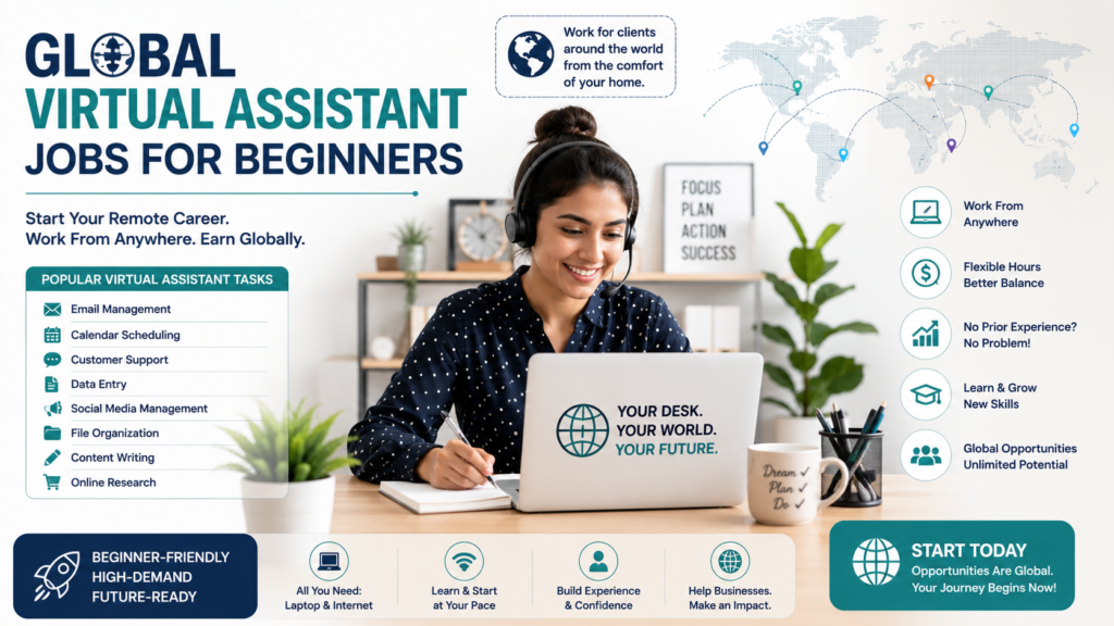 Global Virtual Assistant Jobs for Beginners