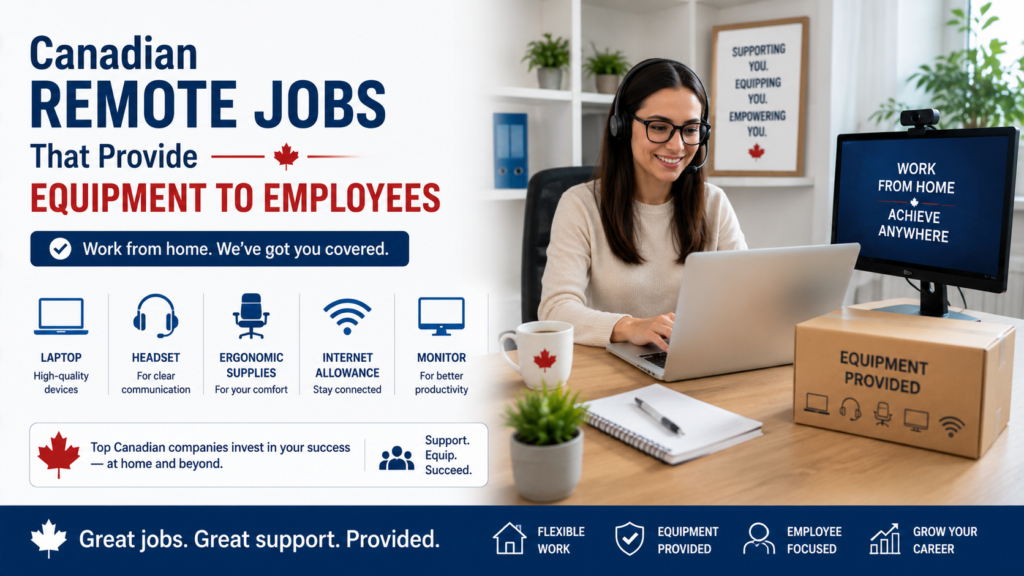 Canadian Remote Jobs That Provide Equipment to Employees