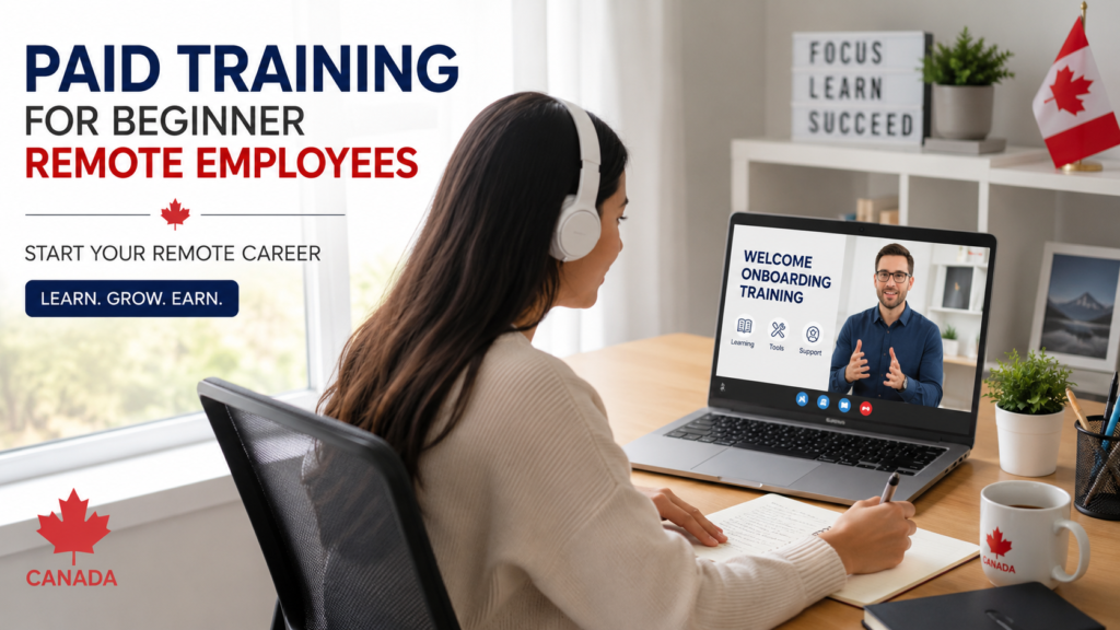 Entry-Level Remote Jobs in Canada With Paid Training