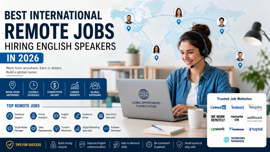 International Remote Jobs Hiring English Speakers