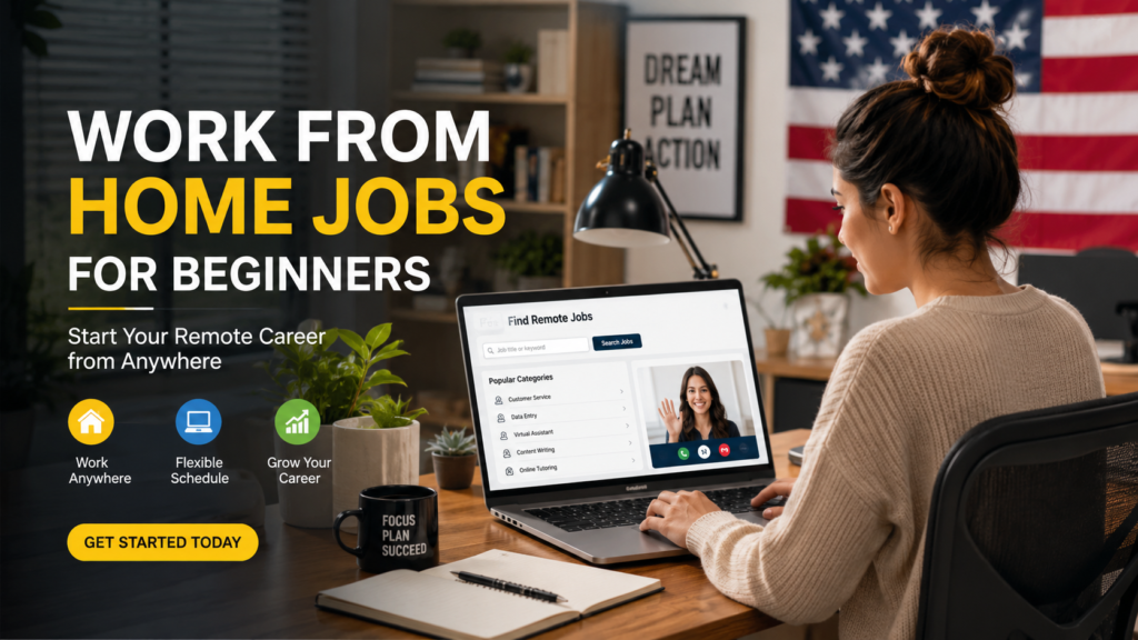 Best Work From Home Jobs in the USA for Beginners (2026)