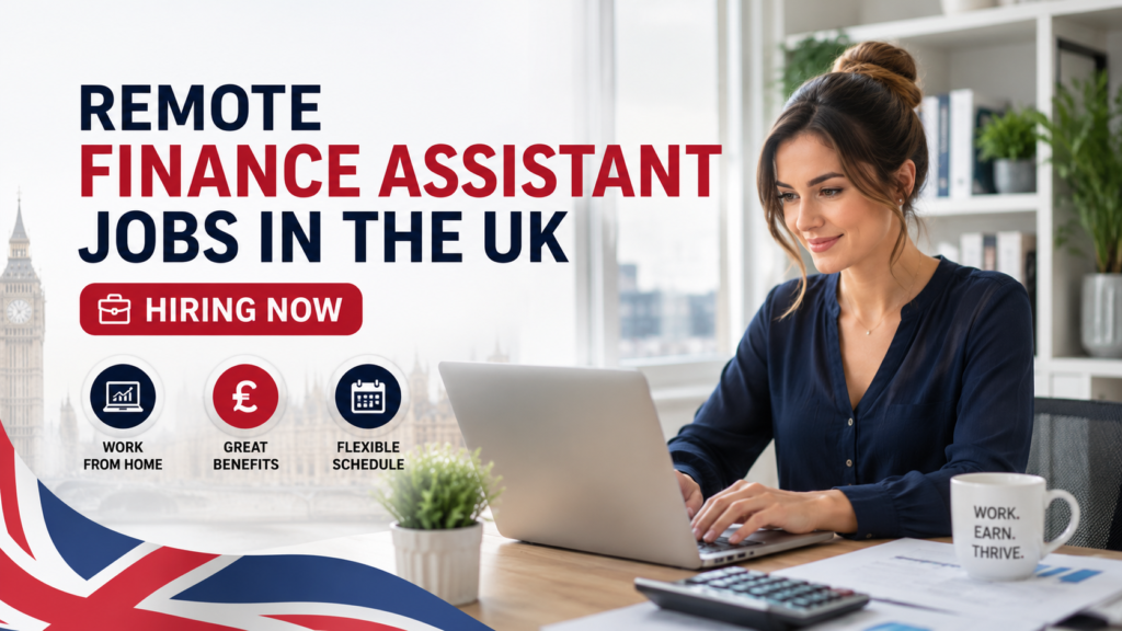 Remote Finance Assistant Jobs in the UK Hiring Now