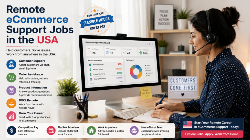 Remote Ecommerce Support Jobs in the USA