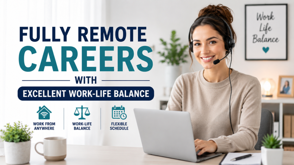 Fully Remote Careers With Excellent Work-Life Balance